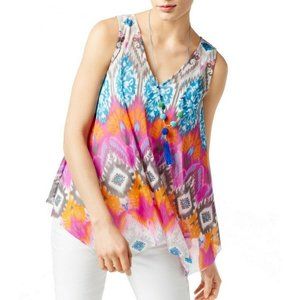 NWT NEW I.N.C. SHEER SUMMER TANK TOP WOMANS MEDIUM